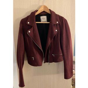 Zara Trafaluc Burgundy Jacket (Cropped style)